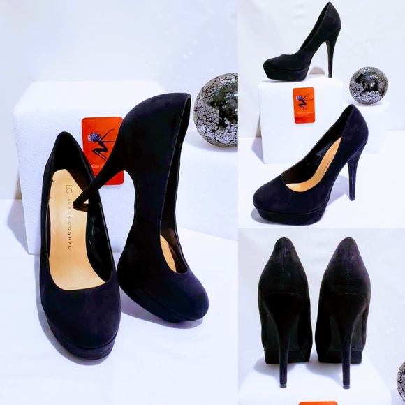 LC Lauren Conrad Shoes - LC Lauren Conrad Suede Platform Heels size 6.5🦄💋